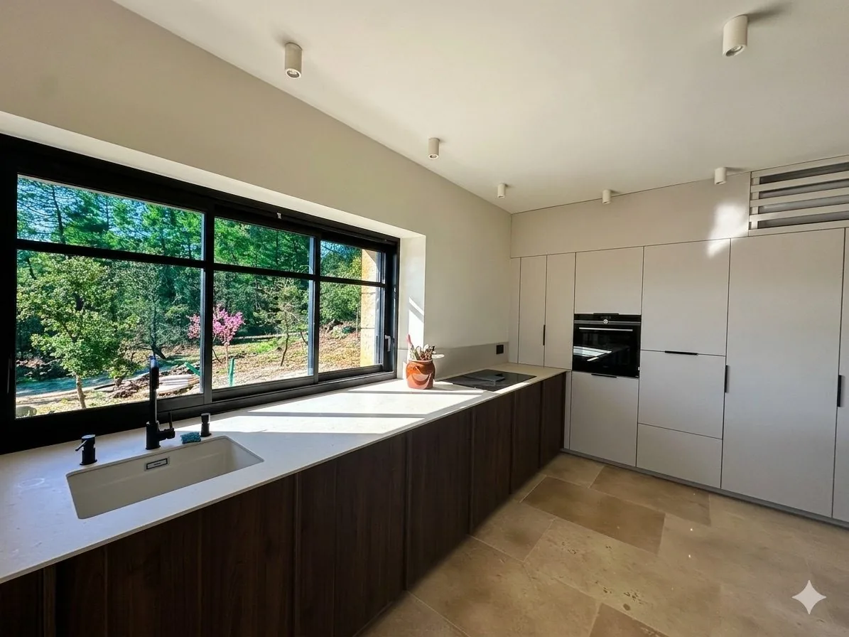 Cuisine ouverte sur les arbres